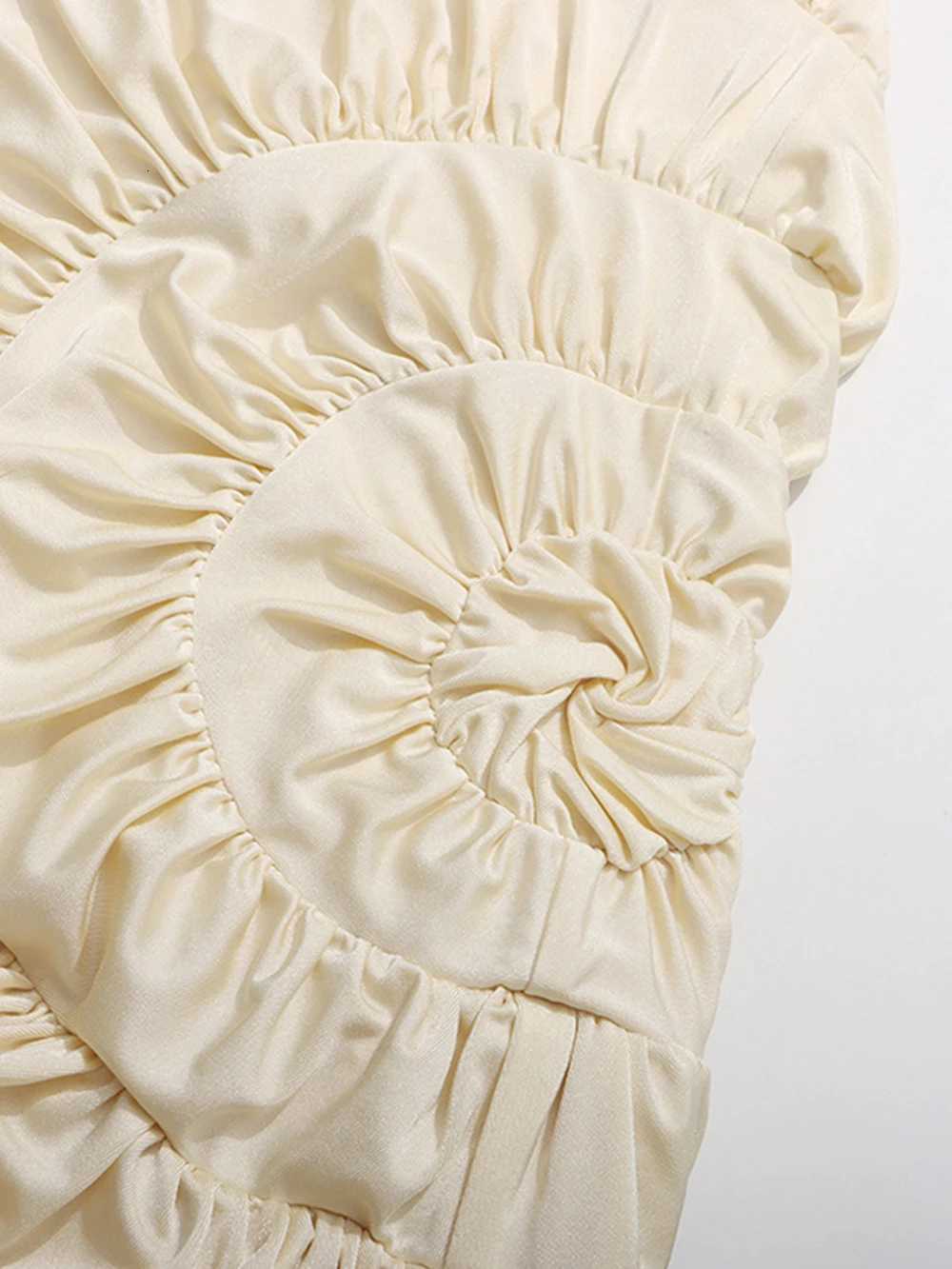 Modphy Elegant Folds Halter Dress Women Solid Off Shoulder Sleeveless Backless Slim Maxi Dresses 2025 New Party Robes LadyT260316