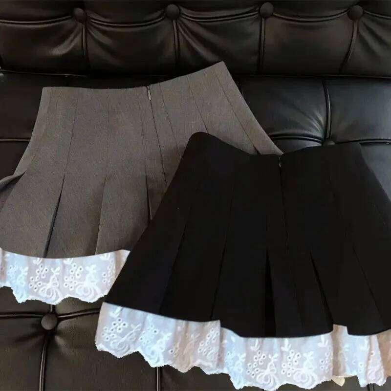 Flume edge short women wear high waist pleated pants a line summer new style skirt Z260314