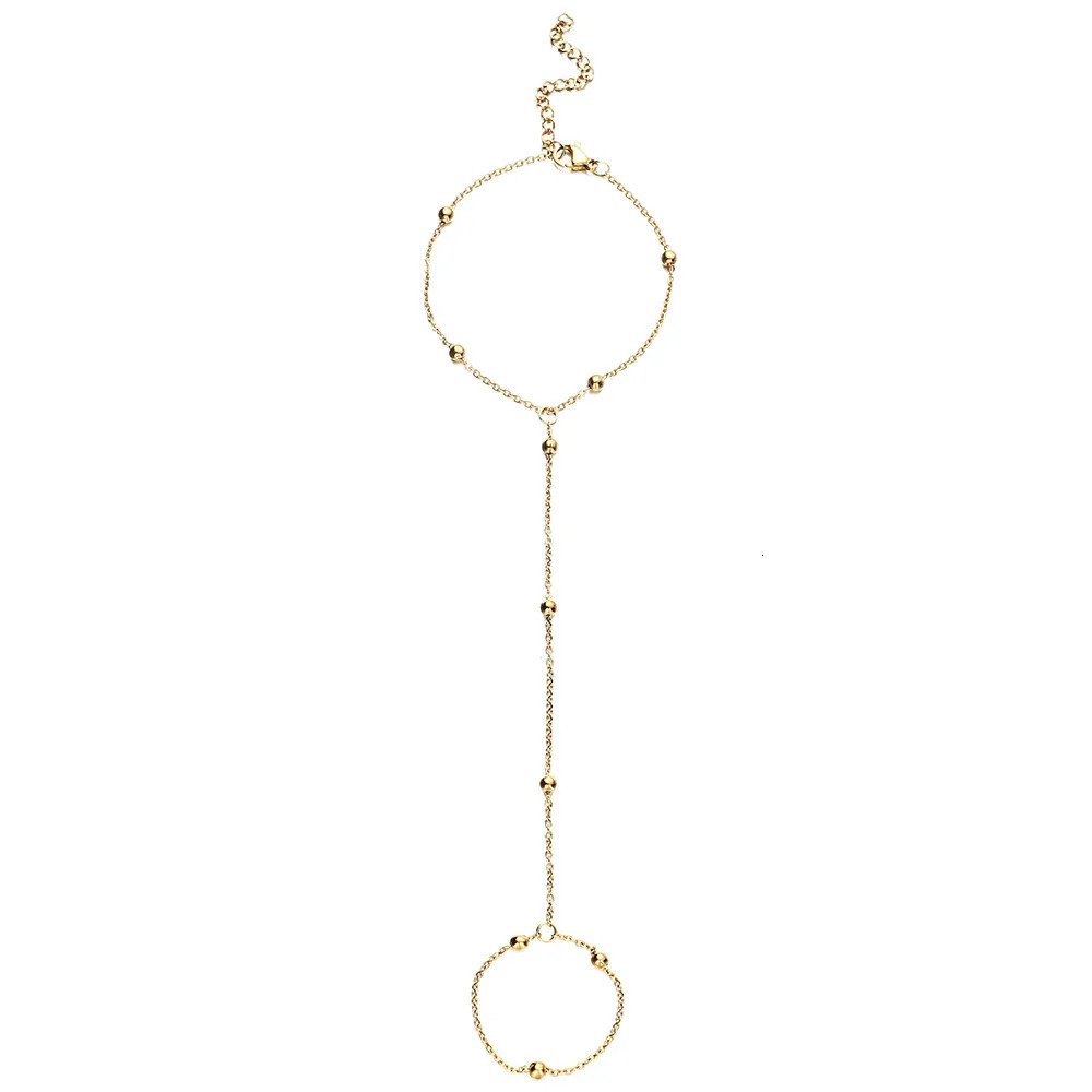 MinaMaMa Stainless Steel Wrist Chain Finger Bracelets For Women Fashion Finger Hand Chain Jewelry Gifts 260313