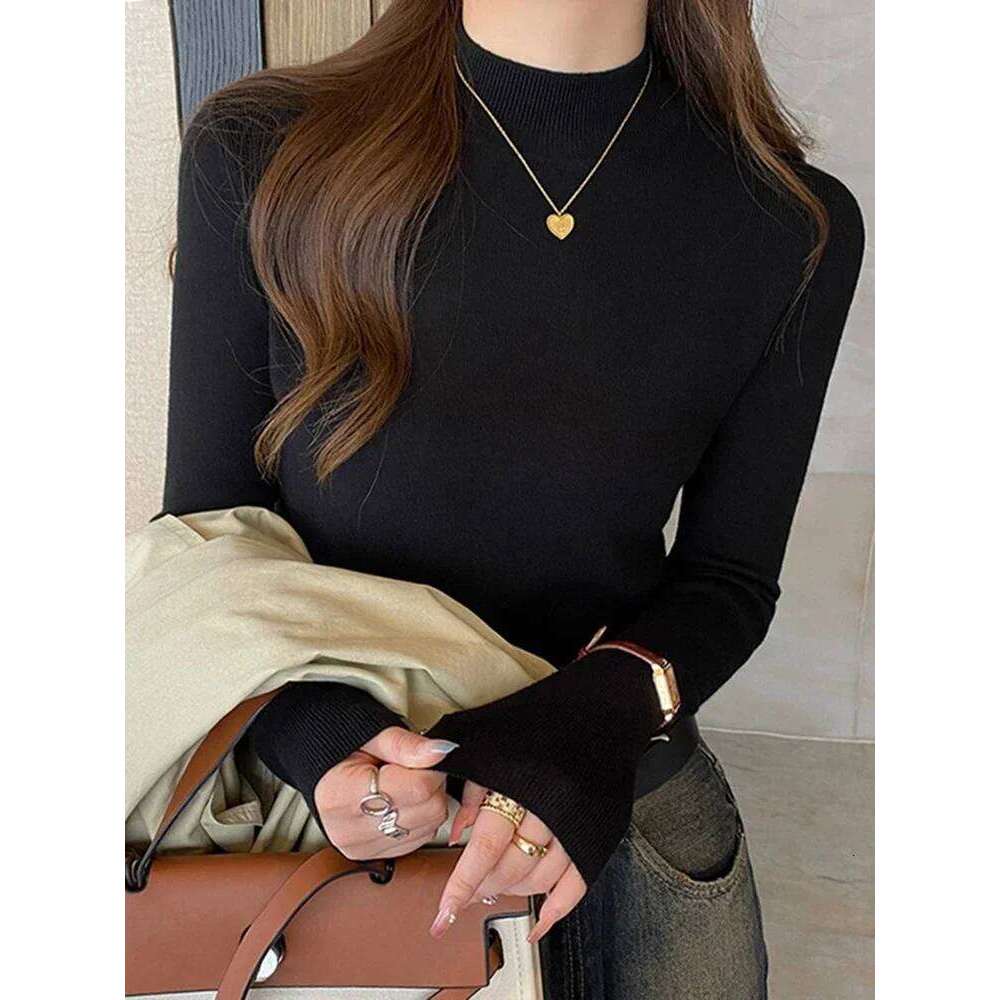 Turtleneck Basic Sweater For Women Knitted Tops Winter Casual Clothes Long Sleeve Pullover Warm soft Sweaters Pull Hiver Femme Z260314
