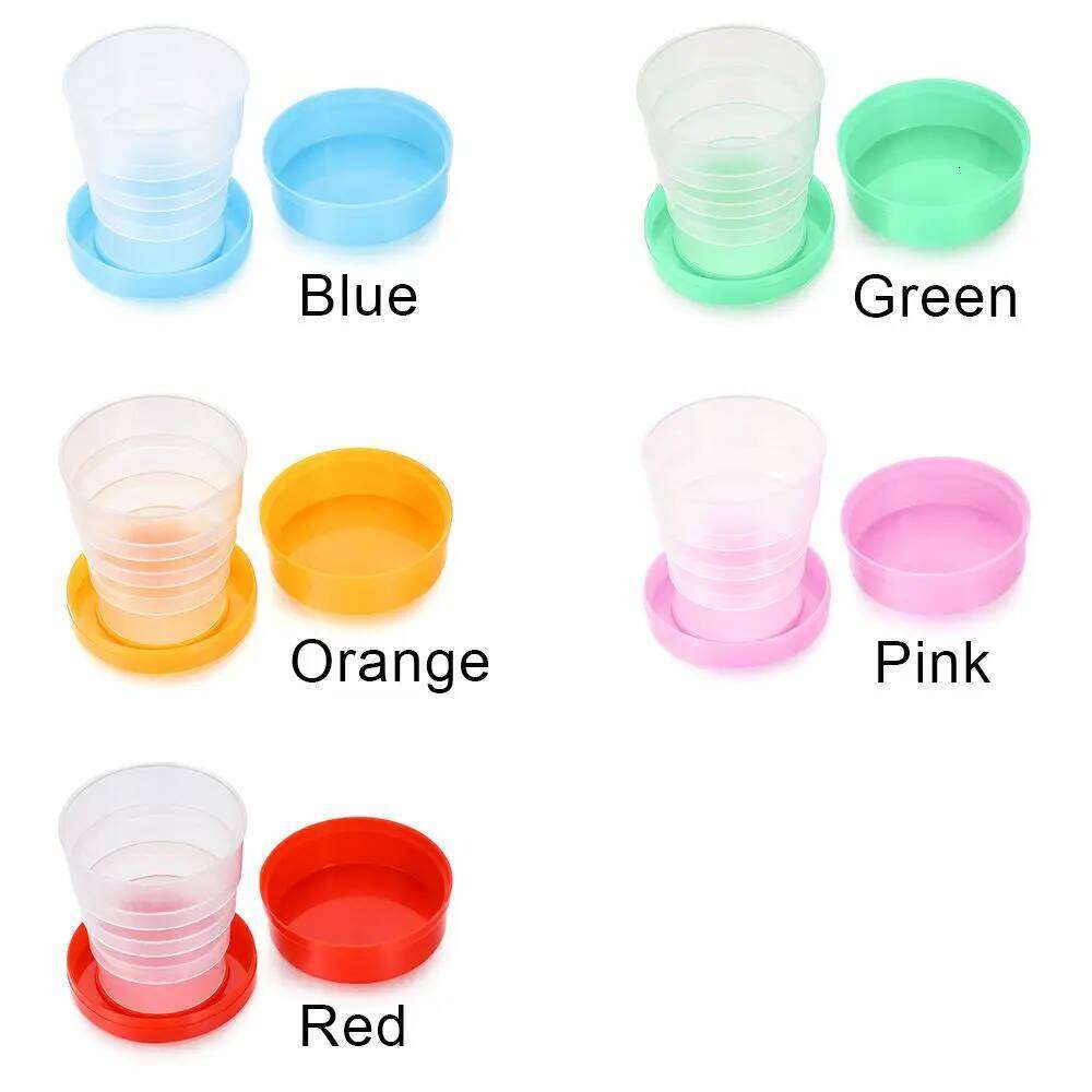 Travel Supplies Portable Kitchen Dining Sports & Outdoors Collapsible Plastic Cup Coffee Cups Telescopic Drinking Mug Z260314