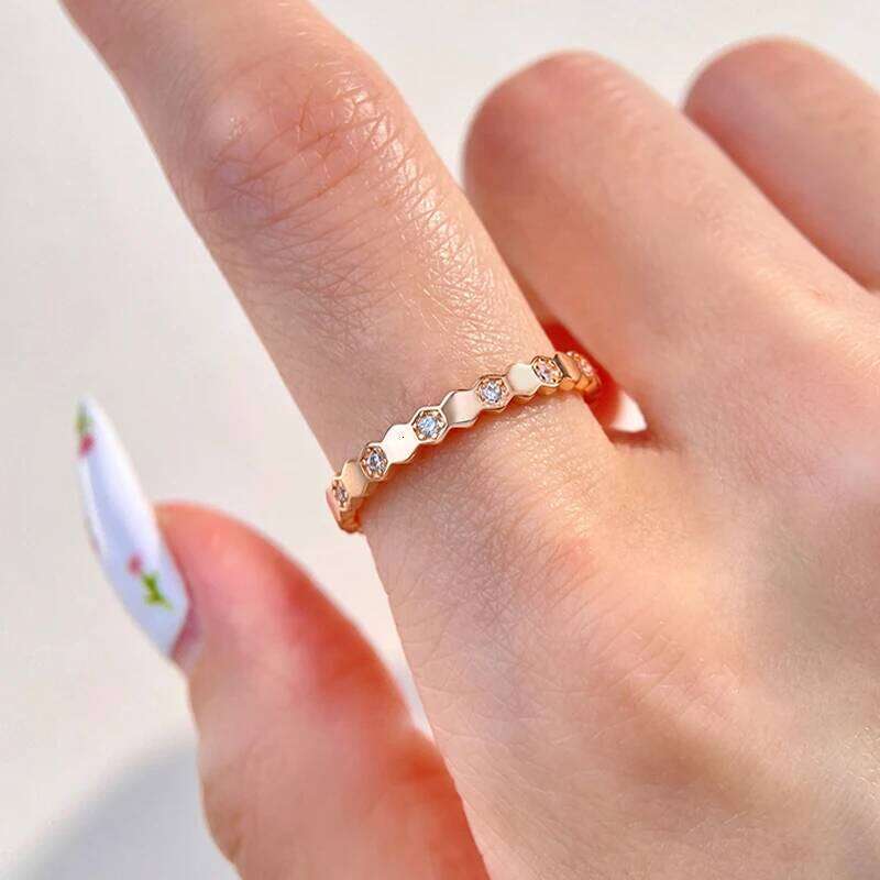 925 Sterling Silver Zircon Geometric Shape Rings For Women Gift Match Daily Party High Quality Vintage Fine Jewelry Accessories H260312