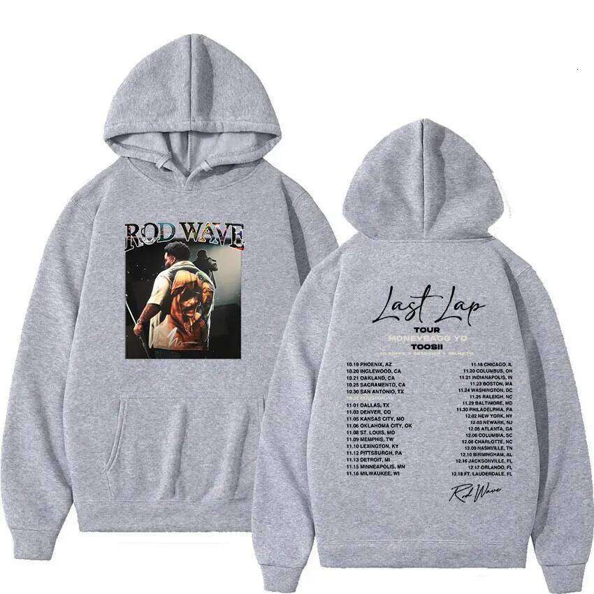 Rod Wave Last Lap Tour 2024 Album Hoodie Men Women Vintage Fashion Oversized Sweatshirt Hip Hop Harajuku Pullover Clothing Hoody Z260314
