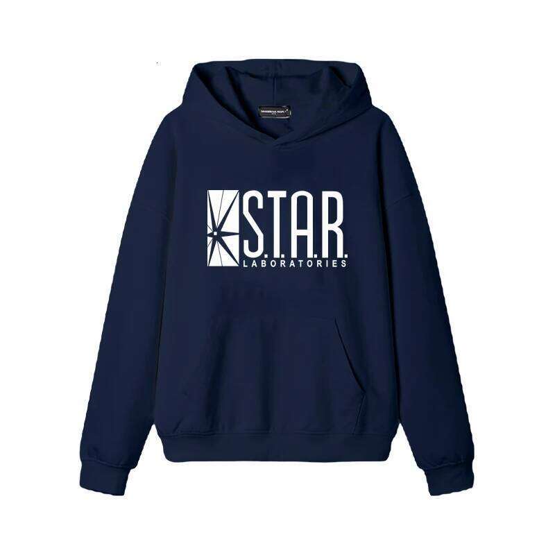 2025 Hot Selling Star Labs Logo Printed Spring Fashion Hip Hop Hoodie Men's and Women's Casual Retro Sportswear Z260315