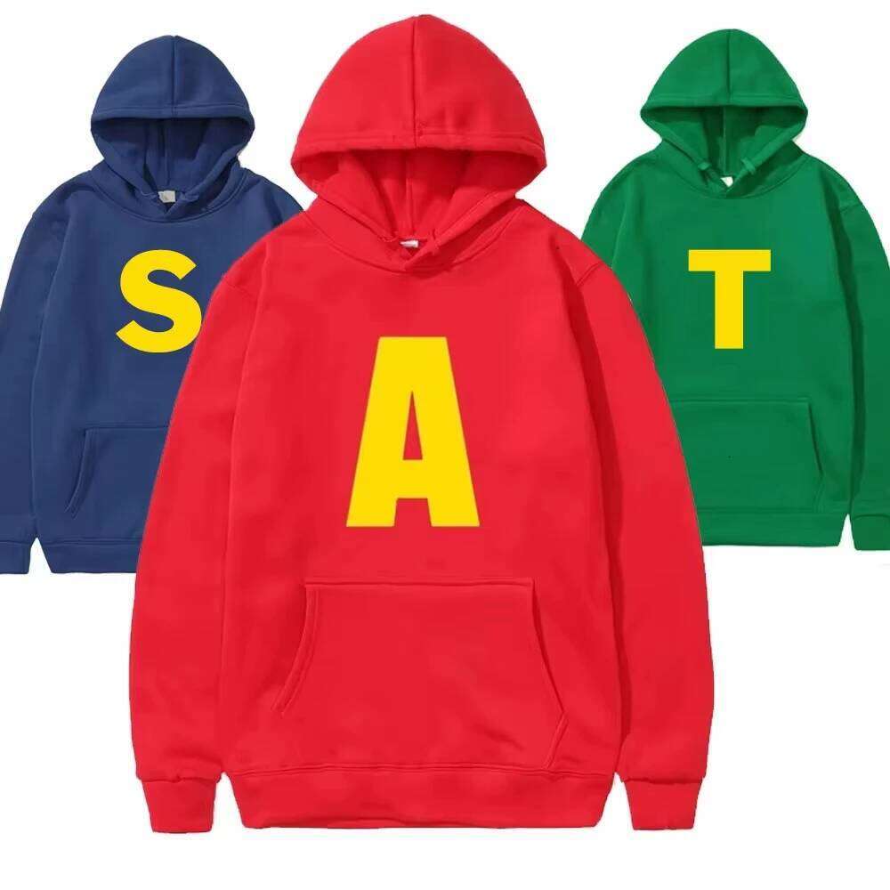 2025 Fashion Halloween Alvin The Chipmunks Trendy Men Women Hooded Sweatshirts Autumn Winter Daily Casual Loose Warm Sportswear Z260315