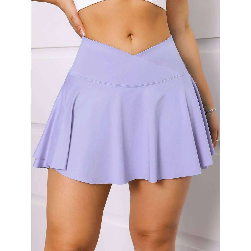 Sexy Gym Tennis Woman Summer Skinny Stretch Activewear Running Pockets Skirt Compression High Waist Shorts 2024 Z260314