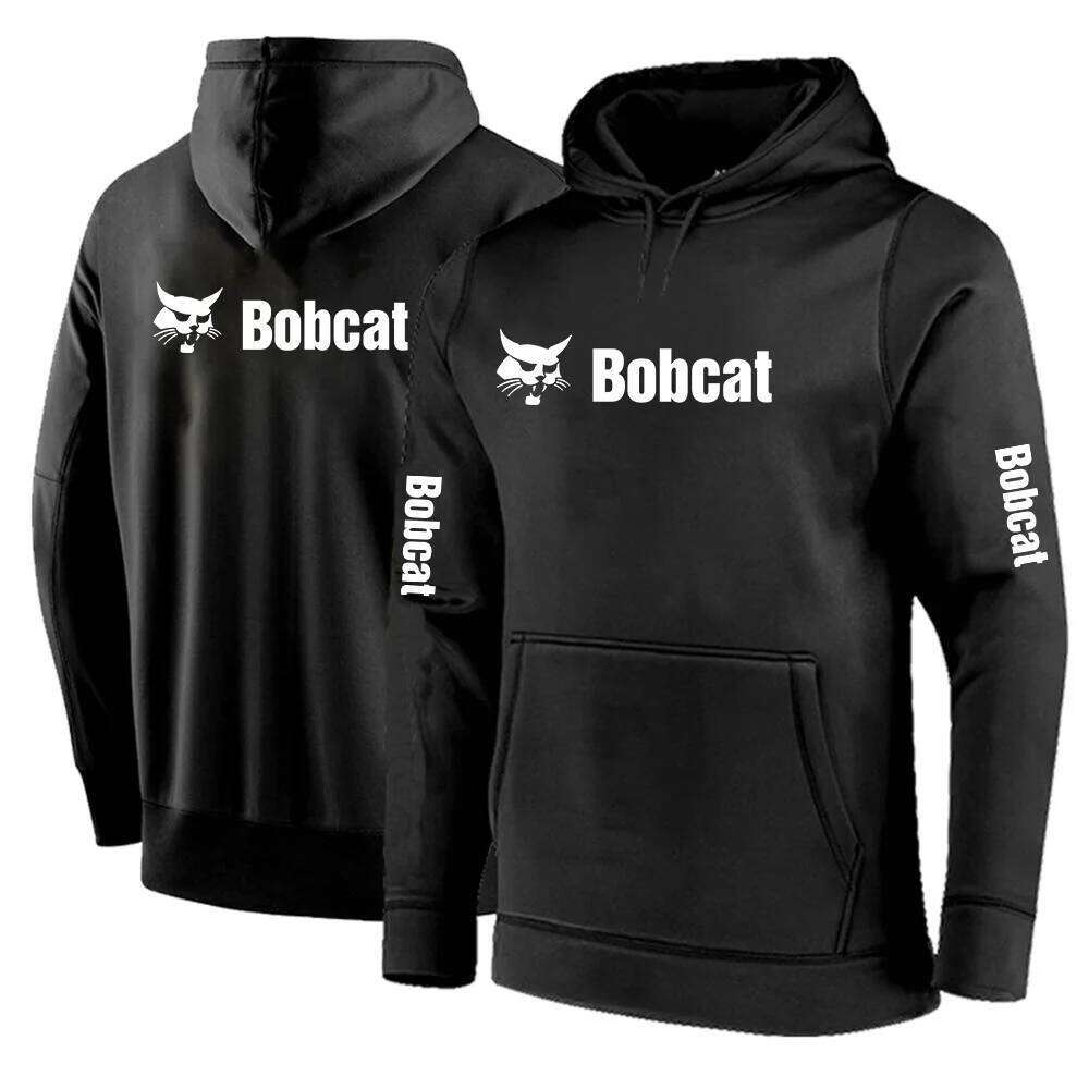 2022 Bobcat Heavy Equipment Men's New Print Hoodie Streetwear Warm Hooded Sweatshirt Long Sleeve Fashion Pullover Top Z260314