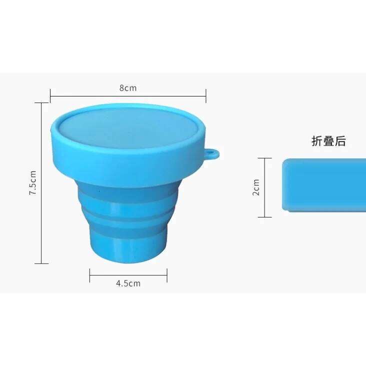 Household Water Outdoor Travel Silicone Gargle Retractable Mini Portable Compression Folding Cup Z260314
