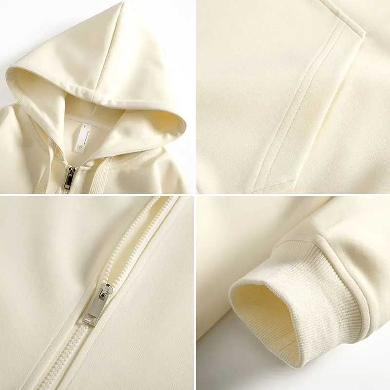 Couple Two Piece Set Running Fitness Casual Sport Men Women Solid Color Suit Hooded Zipper Jacket Pant Fashions Casual Sport Set M260313