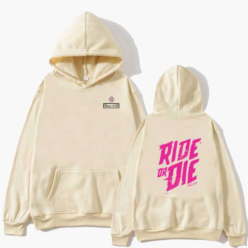 Autumn/Winter Ride or Die Print Men's and Women's Hoodies Cycling Street Fashion Leisure Long Sleeve Sports Shirt Top Z260315