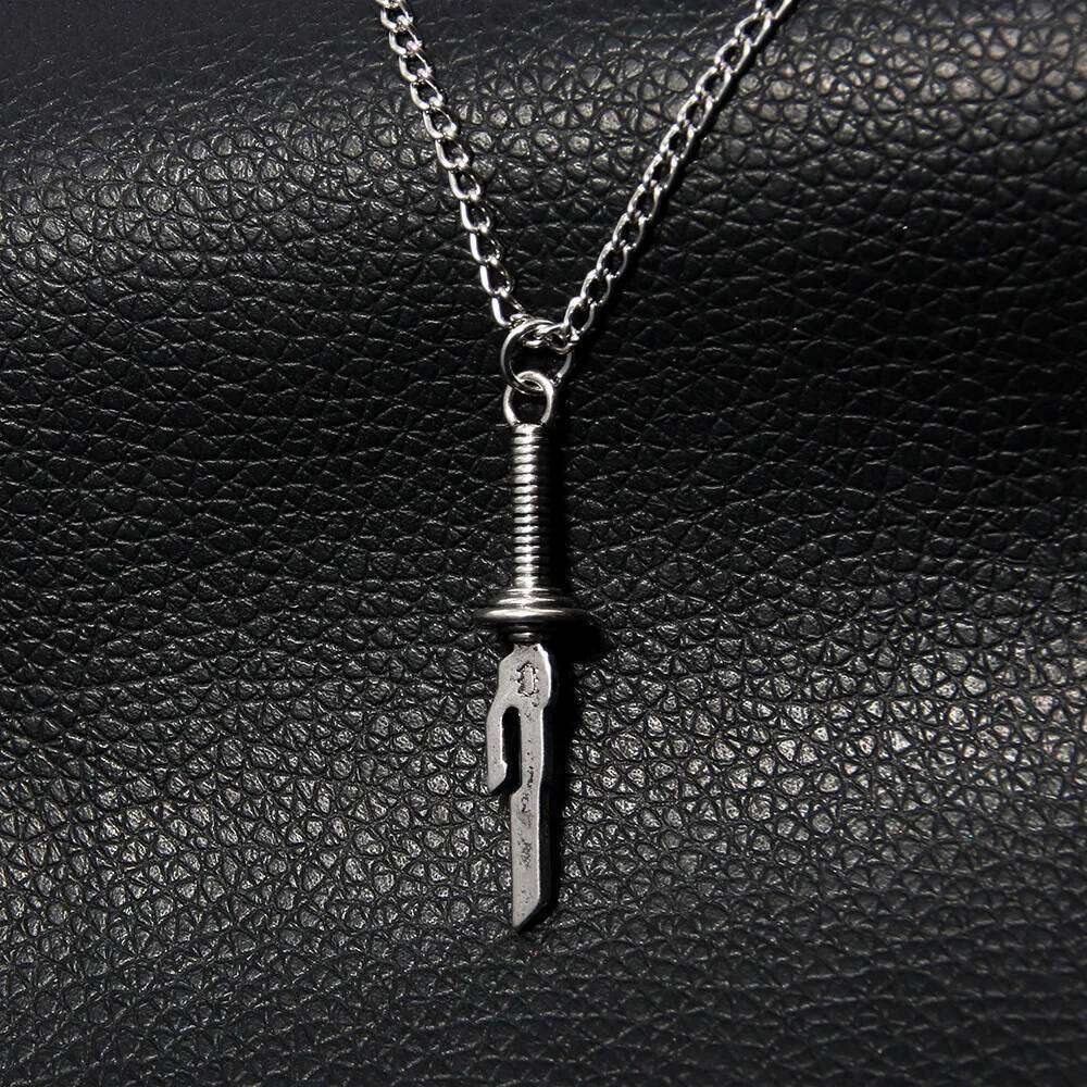 Anime Jujutsu Kaisen Fushiguro Toji Sword Necklace Spear of Tianri Knife Pendant Cosplay Necklaces For Unisex Choker Jewelry H260312