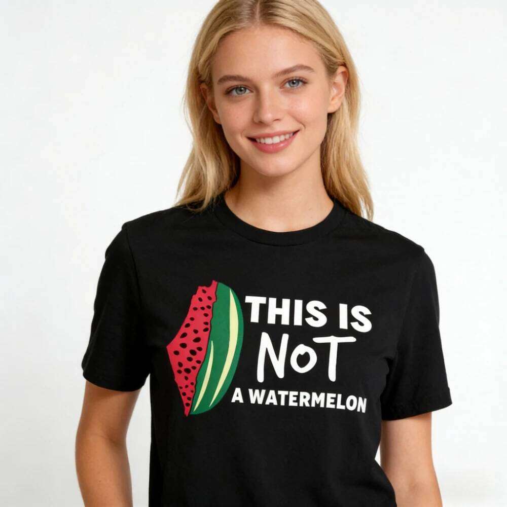 This Is Not A Watermelon T-Shirt Collection Palestine Flag Shirt Men Women Unisex Cotton Tops Peaceful Sweatshirt Z260314