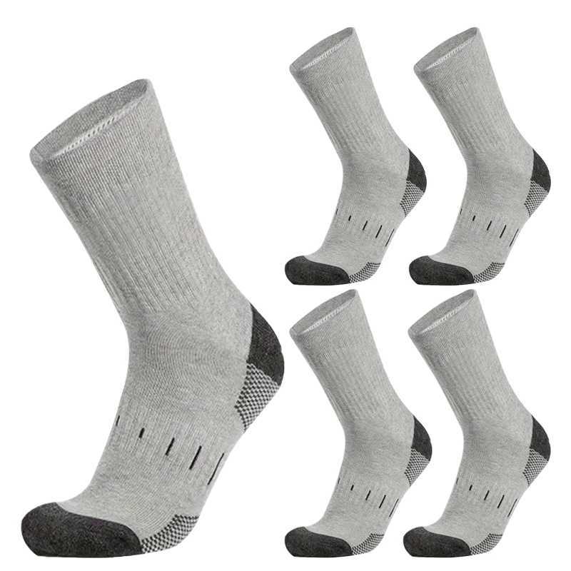 5 pairs of mens mid tube work socks with three styles moisture wicking and sweat wicking sports socks D260313