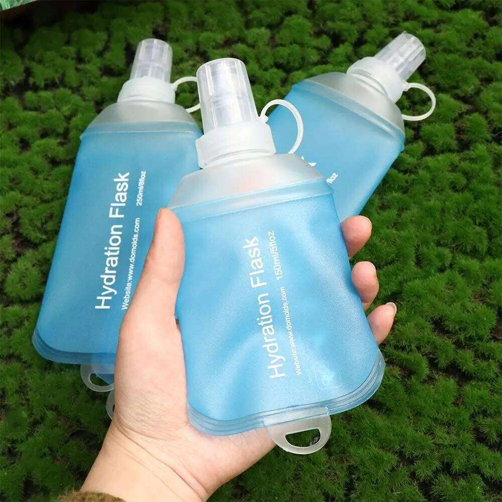 500ML 250ML 150ML Folding Water Bottle Collapsible Soft Flask TPU For Cycling Running Camping Travelling Z260314