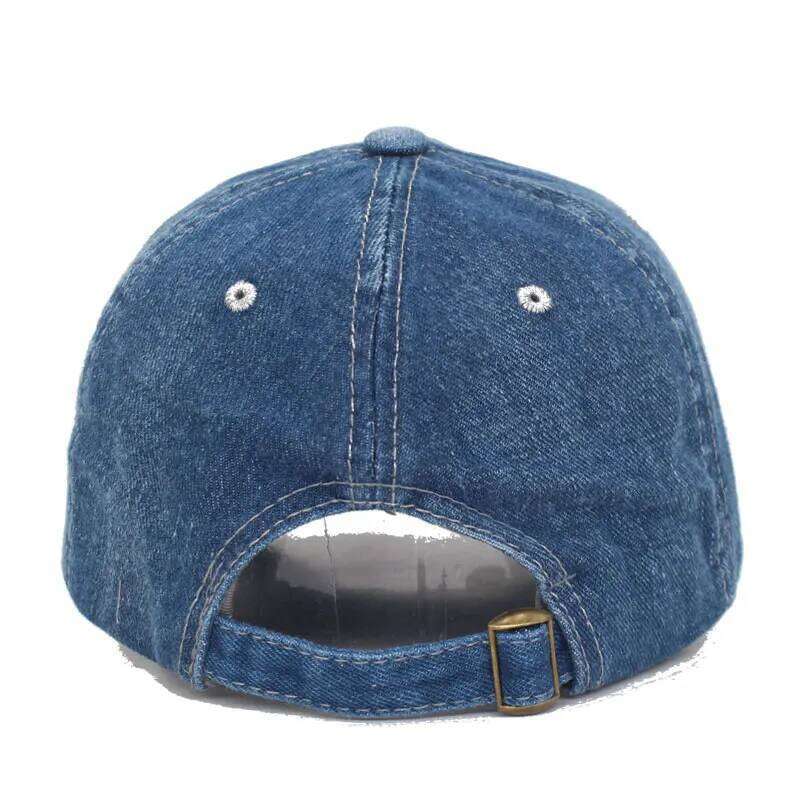 Washed Denim Jeans Women Snapback Hats Caps For Men Falt Bone Gorras Casquette Solid Male Dad Baseball Hat Cap Z260313