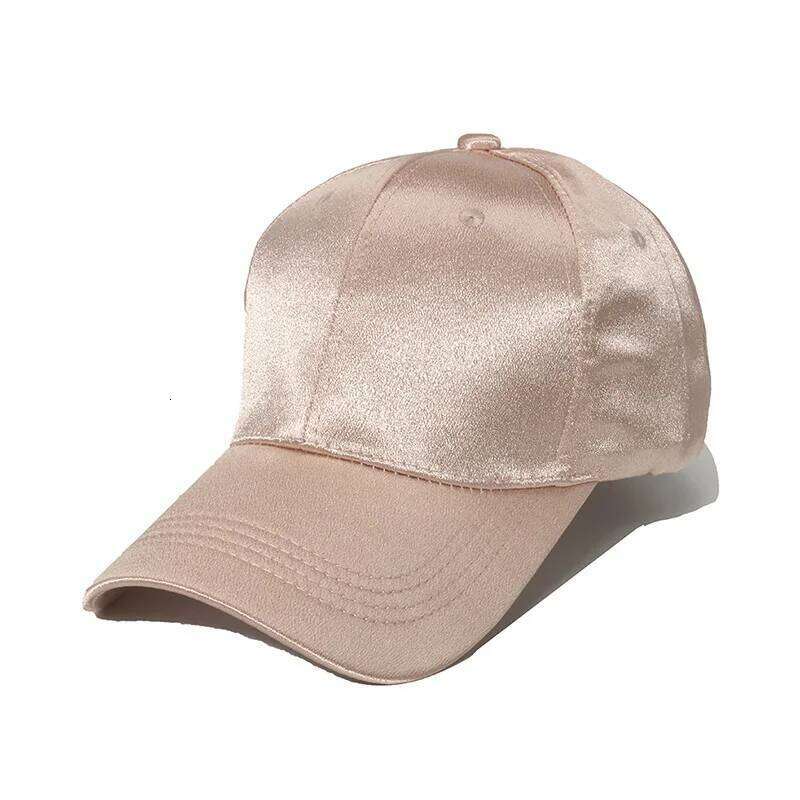 Women's Summer Solid Baseball Cap Sun Protection Silk Satin Cool Visor Snapaback Hats Female Casual Outdoor Caps Z260313