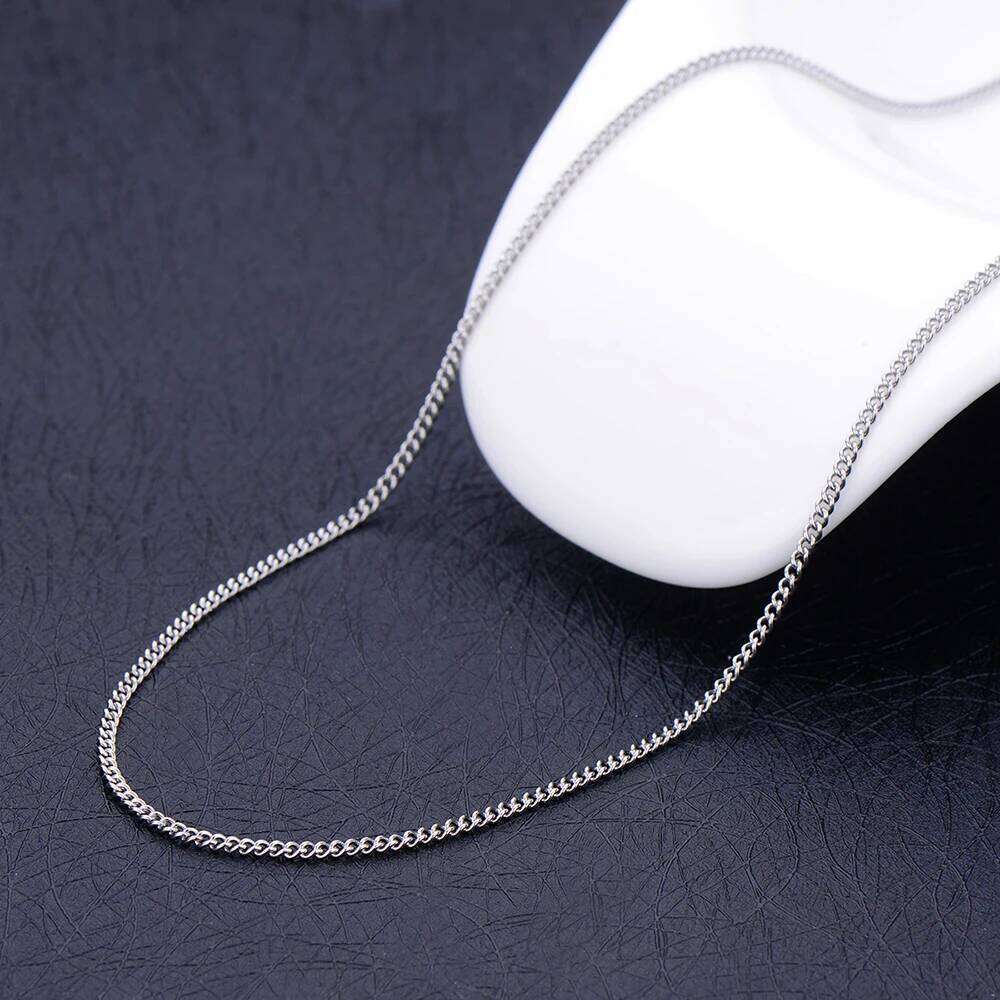 Wholesale Price Width 1.9/2.3MM Stainless Steel Side Chain Necklace Fit Pendant Fashion Gift Jewelry For Men and Women 45-60CM H260312