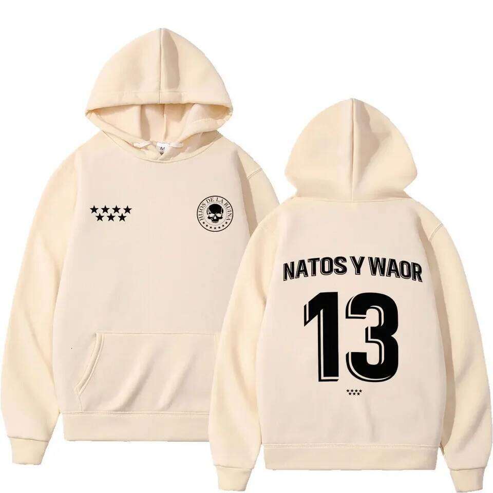Rapper NATOS WAOR 13 Sweatshirts Men Women Fashion Hip-hop Pullover Autumn Winter Loose Casual Gothic Punk Tracksuit Streetwear Z260314