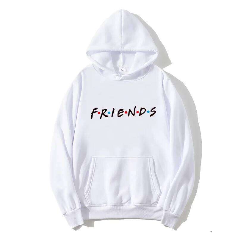 Men's Women's Fleece Long Sleeve Hoodie FRIENDS Letter Print Casual Sweatshirt Comfortable Breathable Spring Autumn Top Z260314