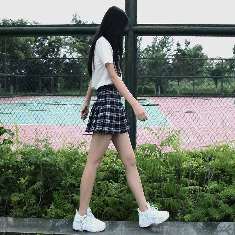 Harajuku 0Women Pleat Skirt 0Preppy Style Plaid 0Mini Cute Japanese School Uniforms Ladies Jupe Kawaii Z260314