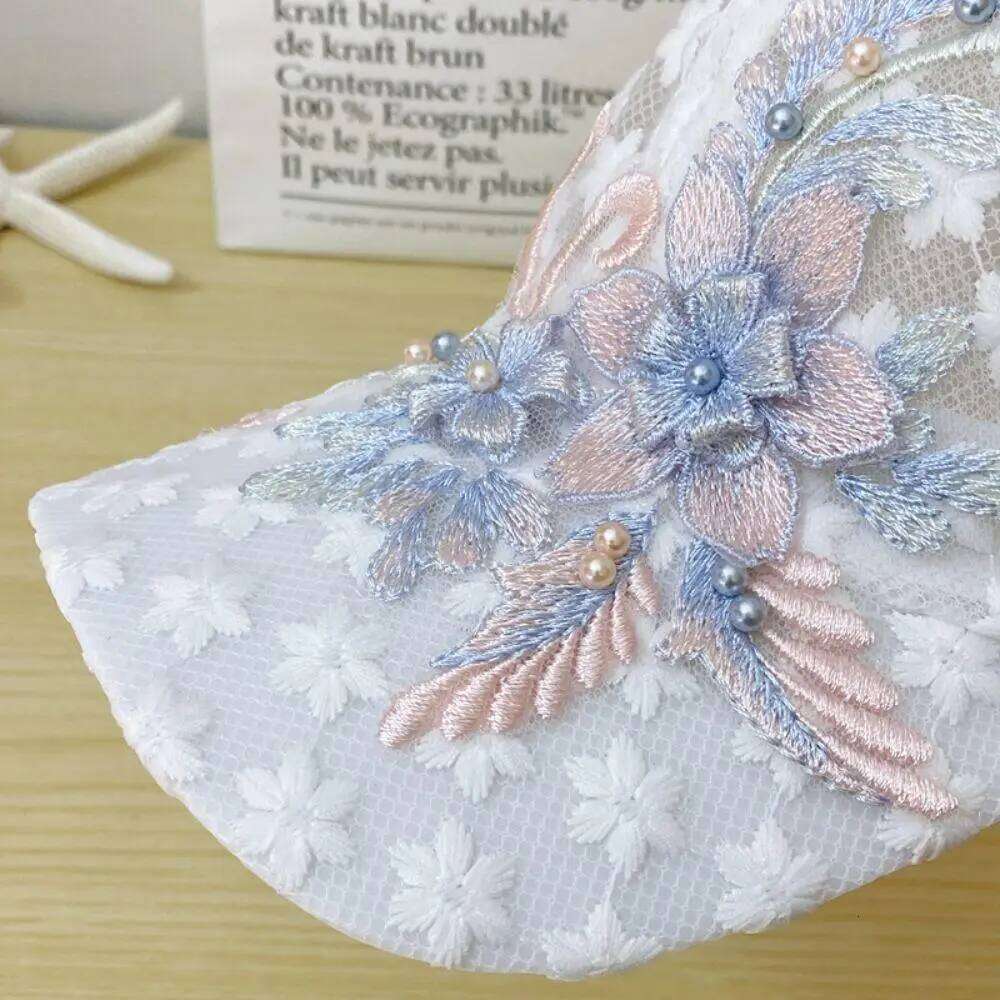 Korean Version Summer Thin Lace Duckbill Mesh Breathable Baseball Cap Trendy Sun Protection Sunshade Hat Z260314