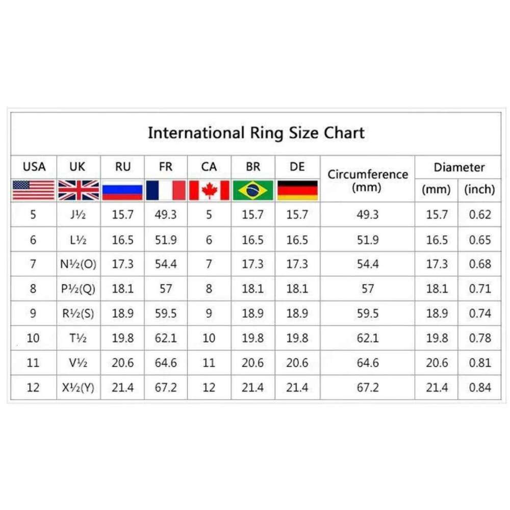 Classic Silver Plated Stainless Steel Cubic Zircon Ring for Women Jewelry Accessories Wholesale Size 5-11 H260312