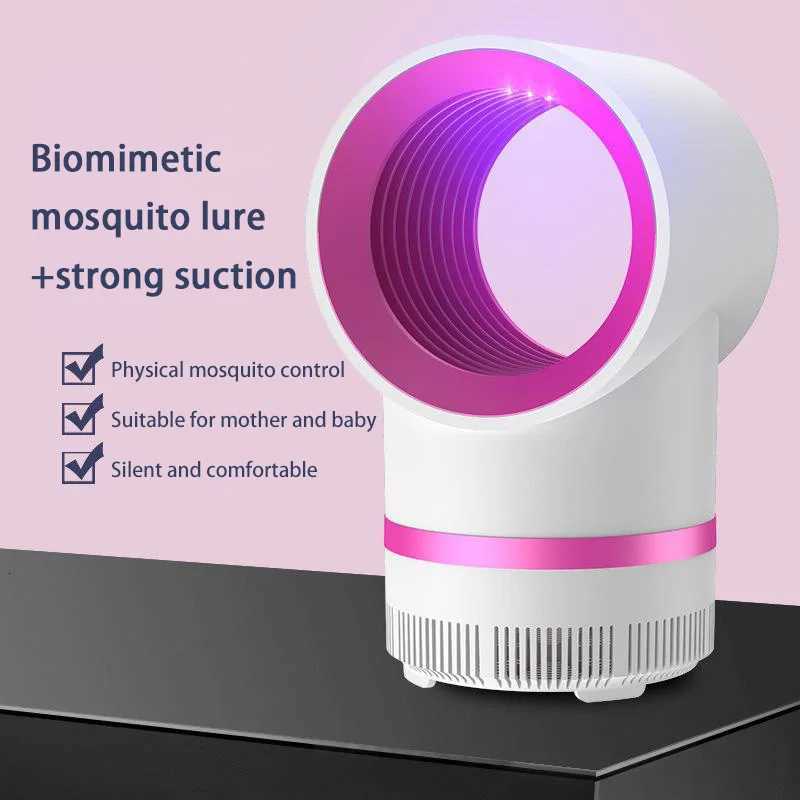 New Plug in Type Mosquito Light Portable Physical Trapping Electric Mosquito Trap Lndoor Mosquito Killer Lamp With USB Cable H260313