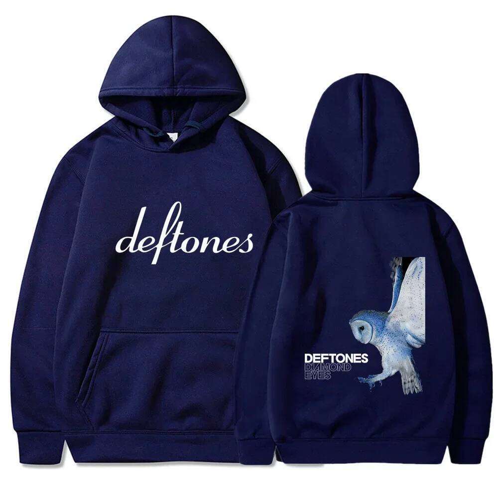 Deftones Autumn Winter Casual Loose O-Neck Long Sleeve Hoodie Men Women Fashionable Warm Sweatshirts Unisex Z260315