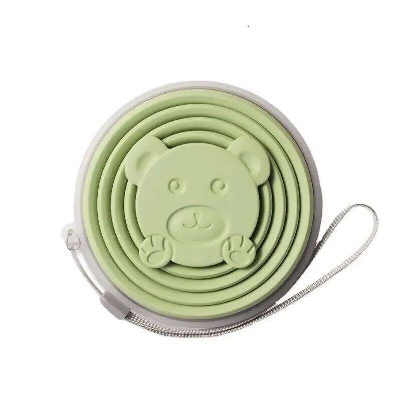 320ML Creative Folding Silicone Portable Outdoor Travel Cup Students Sports Collapsible Water Bottle Z260313