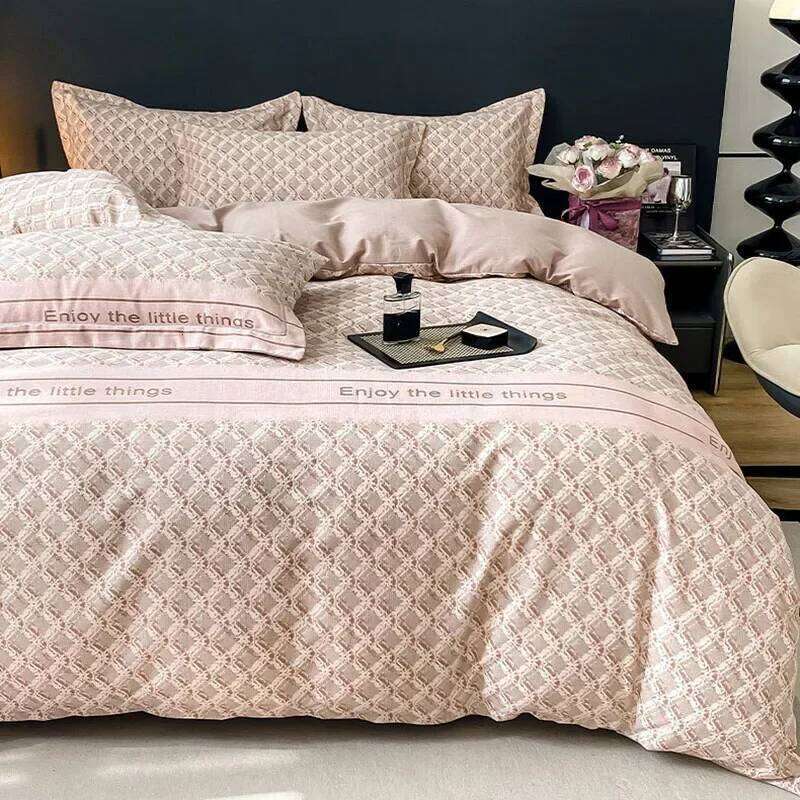 Thick 100% Cotton Printed Bedding Sets Super Soft Brushed Skin Friendly Duvet Cover Set Autumn and Winter Bed Linens H260312 - view 5
