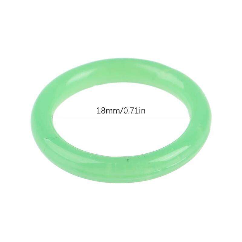 Fashion Non-fading Vegetarian Imitation Jade Thin Ring For Woman Vintage Jewelry Girls Accessories Gifts H260312