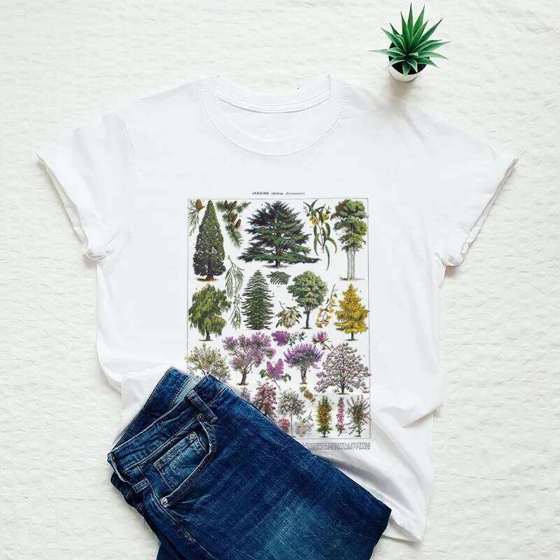 Summer Fashion Unisex Tshirt Vintage Tree Women Tshirts Graphic Tees Harajuku Tops Travel T-shirt Z260314