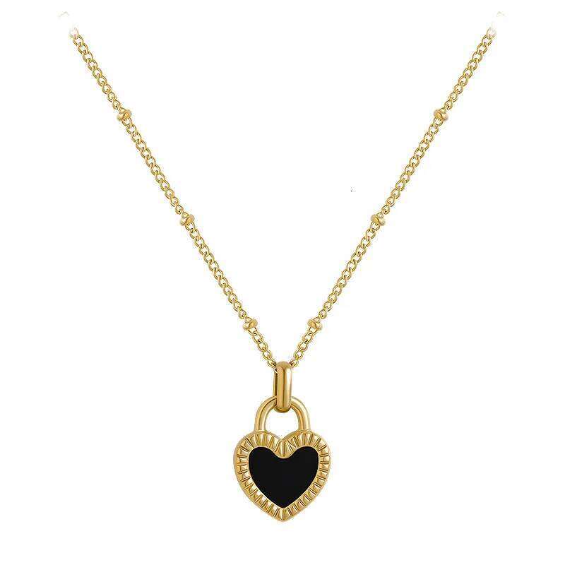 316L Stainless Steel Women's Necklaces Ethnic Style Gold Color Lock Shape Pendant Woman Necklace Casual Ladies Jewelry H260312