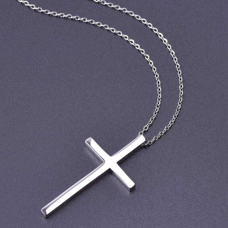 Personality Crosses Necklace 45-60cm Chain On The Neck Stainless Steel Necklaces For Men Women Accessories Fashion Jewelry H260312