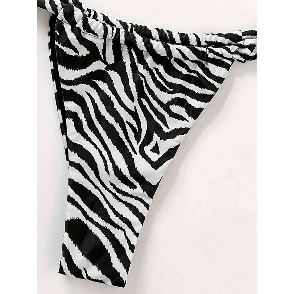 Sexy Striped Strapless 2 Piece Women Split Swimsuit High Waist Beach Bikini 2025 New Summer Swimwear Bikinis Set Y260303