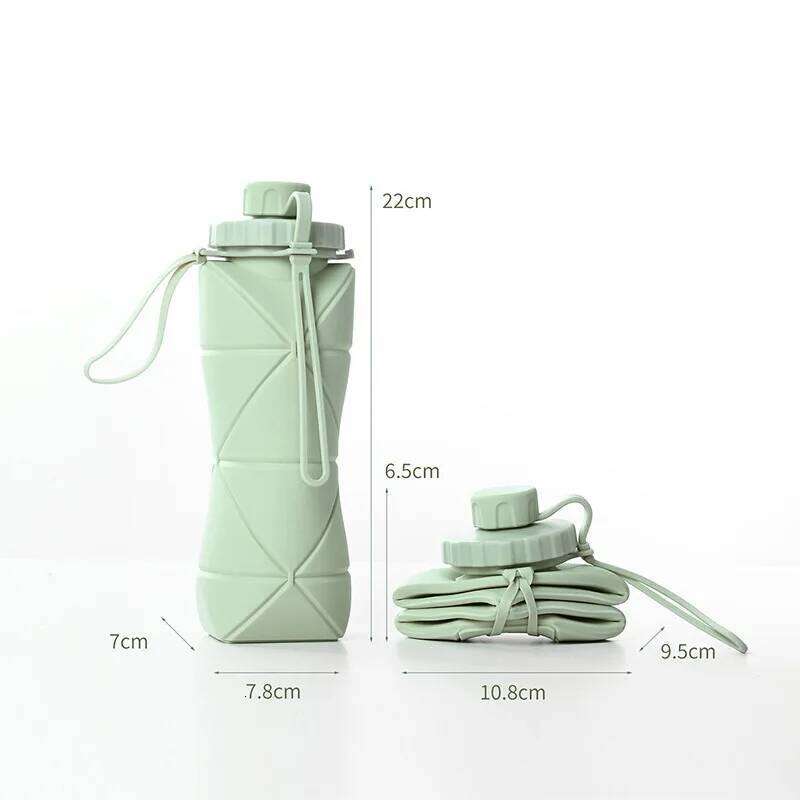 Large Capacity Outdoor Travel Sports Multifunctional Silicone Folding Extendable Portable Easy Use Cup Water Bottle Z260314