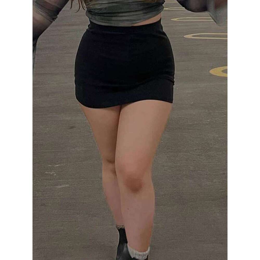 Women Mini Low Waist Solid Fit Summer Bodycon Skirt Clubwear for Daily Party Z260314