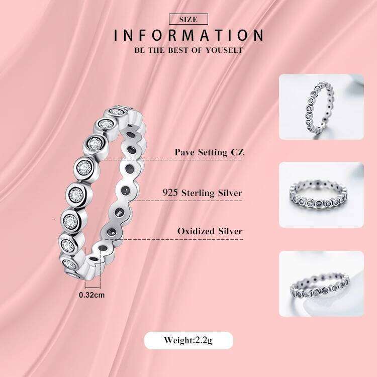 Top Quality Luxury Original Real Solid 925 Sterling Silver Starshine Finger Ring Authentic Jewelry For Women Wedding Gift H260312