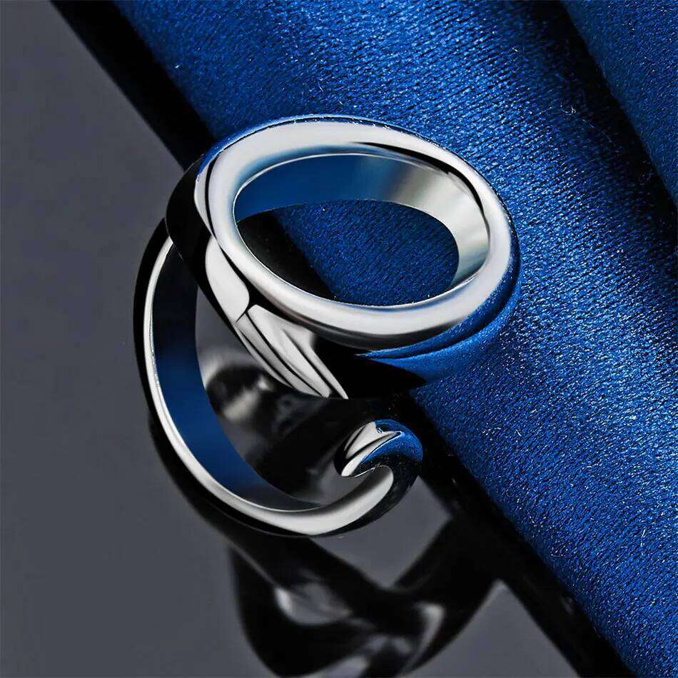 1 piece 925 Pure Silver Openwork Delicate Round Ring for Women Jewelry Gifts Wedding Accessories H260312