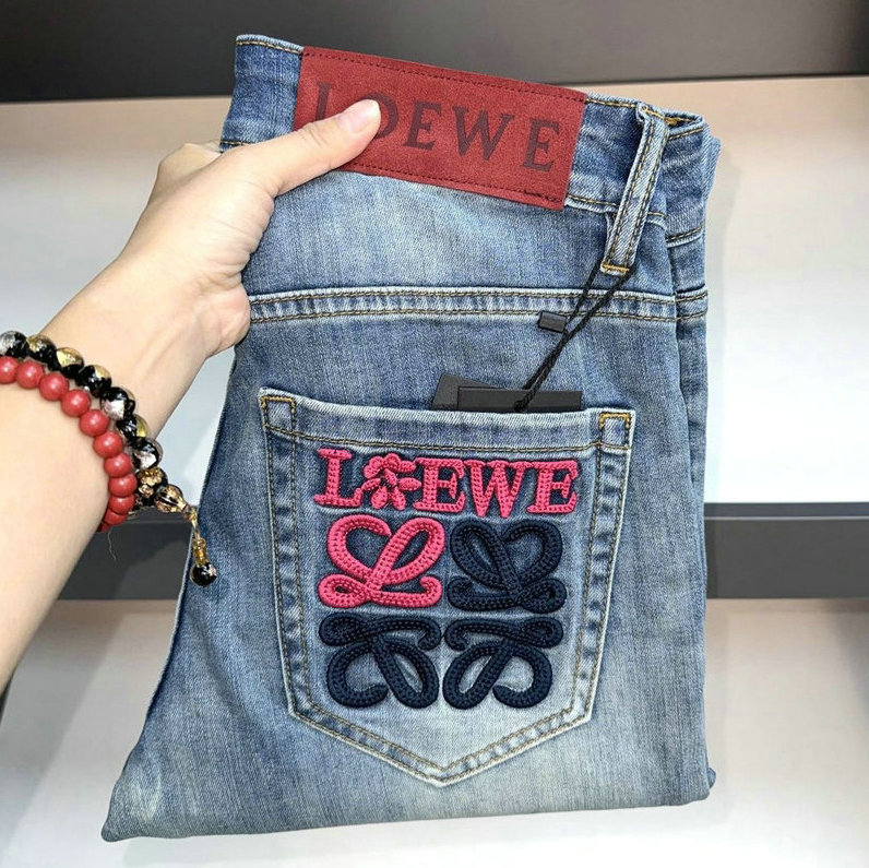 Men's Jeans Spring Summer Thin Men Slim Fit European American High-end Brand Small Straight Pants Q9774-99