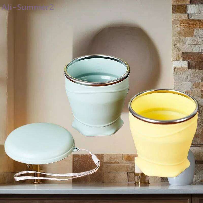{MX} 180/260ml Heat Resistant Silicone Folding Drinking Portable Water Coffee Mug Travel Camping Mouthwash Cup Z260313