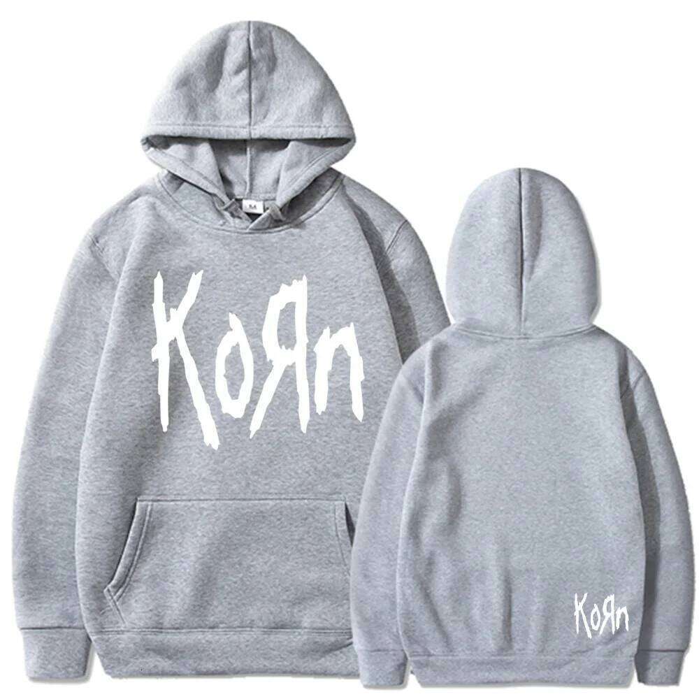Korn Rock Band Letter Hoodie Men Women Hip Hop Harajuku Hoodies Leisure High Street Sweatshirt Autumn Winter Unisex Sweatshirts Z260314