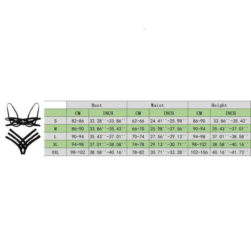 Bondage Harness Lingerie Set Womens Elastic Hollow Out Sets Black Cupless Cage Bra Thong Sexy Intimates Exotic Underwear