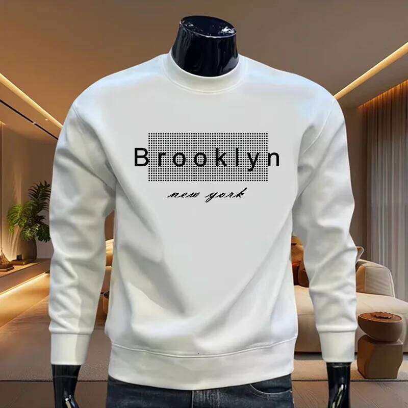 2026 Men's Sweatshirt Urban Causal Fashion O-neck Longsleeve Pullover High Grade Spring Autumn Home Outdoor Comfort Warm Hoodies Z260314