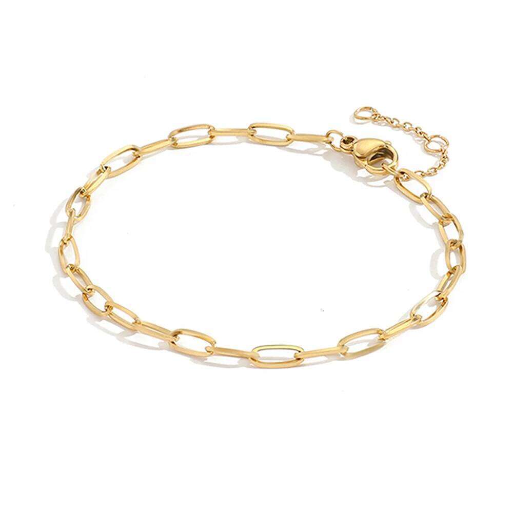 eManco Stainless Steel Adjustable Square Wire Chain Bracelet Women's Minimalist Fashion Accessories Wholesale Z260313