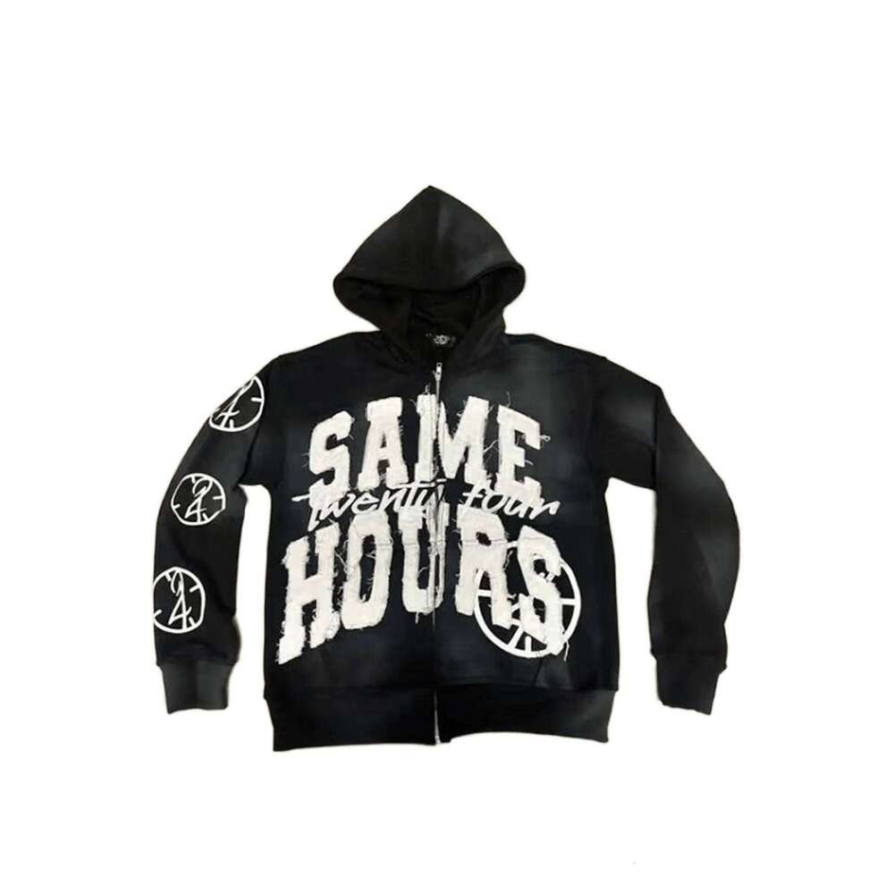 Y2k Hoodie Graphic Zip Up Hoodies Hip Hop Streetwear Aesthetic Sweatshirts Oversized Vintage Outfit Z260314