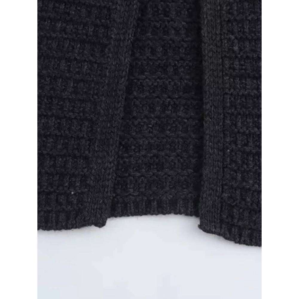 Women's Front Button Knit Cardigan Sweater, O Neck, Long Sleeve, Female Outerwear, Chic Tops, Fashion Z260313