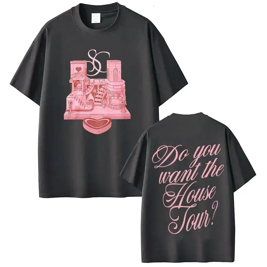 Sabrina Carpenter Do You Want The House Tour Vintage Print Tshirt Men Women Fashion Tshirts Oversized Casual Fan Gifts 260302