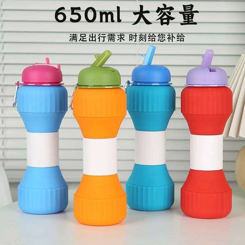 Collapsible Silicone Travel Cup Portable 650ml Large Capacity Sports Water Bottle Outdoor Activities Hiking Camping Z260313