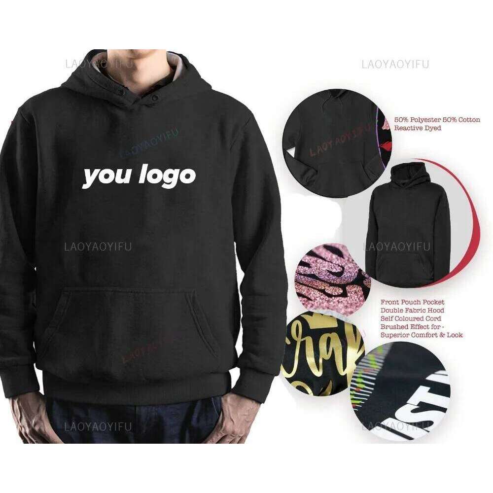 Personalised Hoodie Left Chest Arabic English Fancy Name Design Islamic Eid-ul-Fitar Family Present Adults Men Gift Hoody Z260314